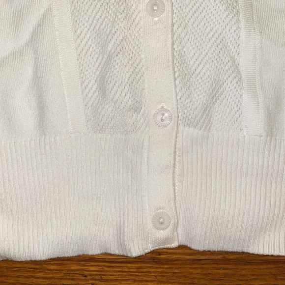 Winter White Button Down Cardigan - Picture 3 of 5